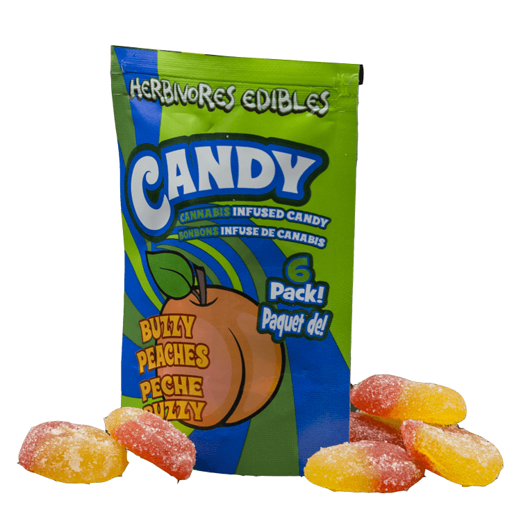 Herbivores Edibles - Buzzy Peaches Candy