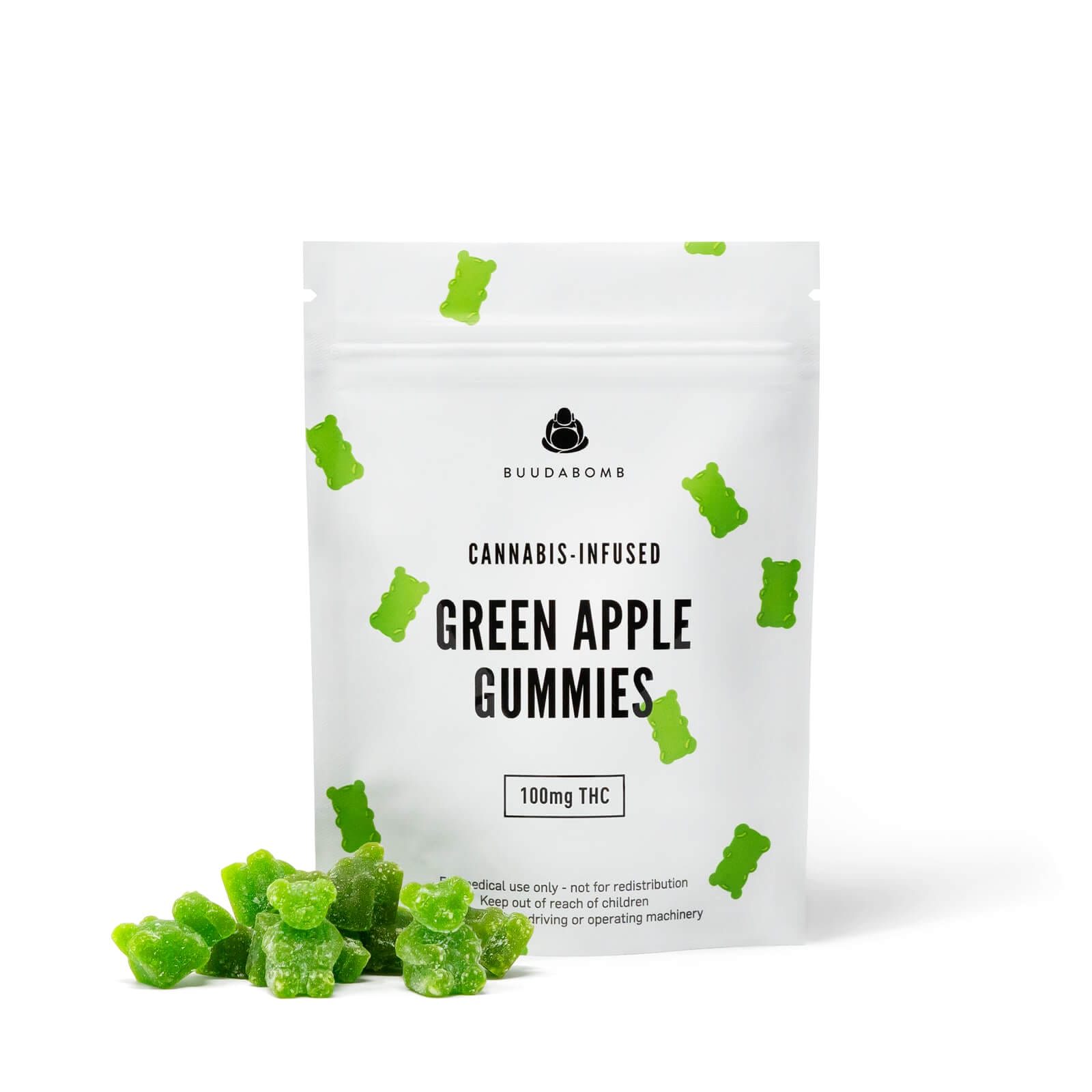 Buudabomb - Green Apple Gummies