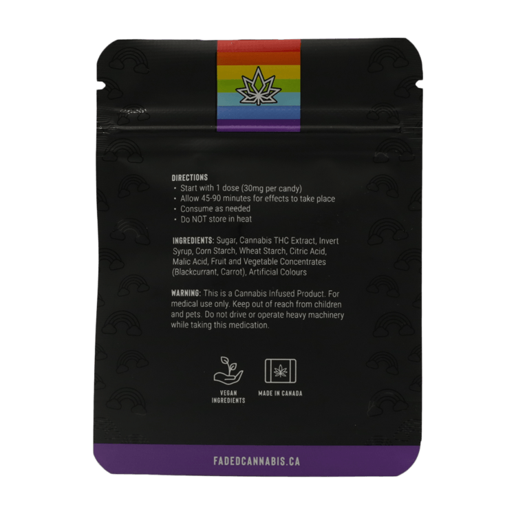 Faded Edibles – Rainbow Sherbet