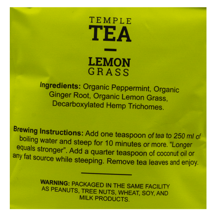 Temple Tea - Lemon Grass