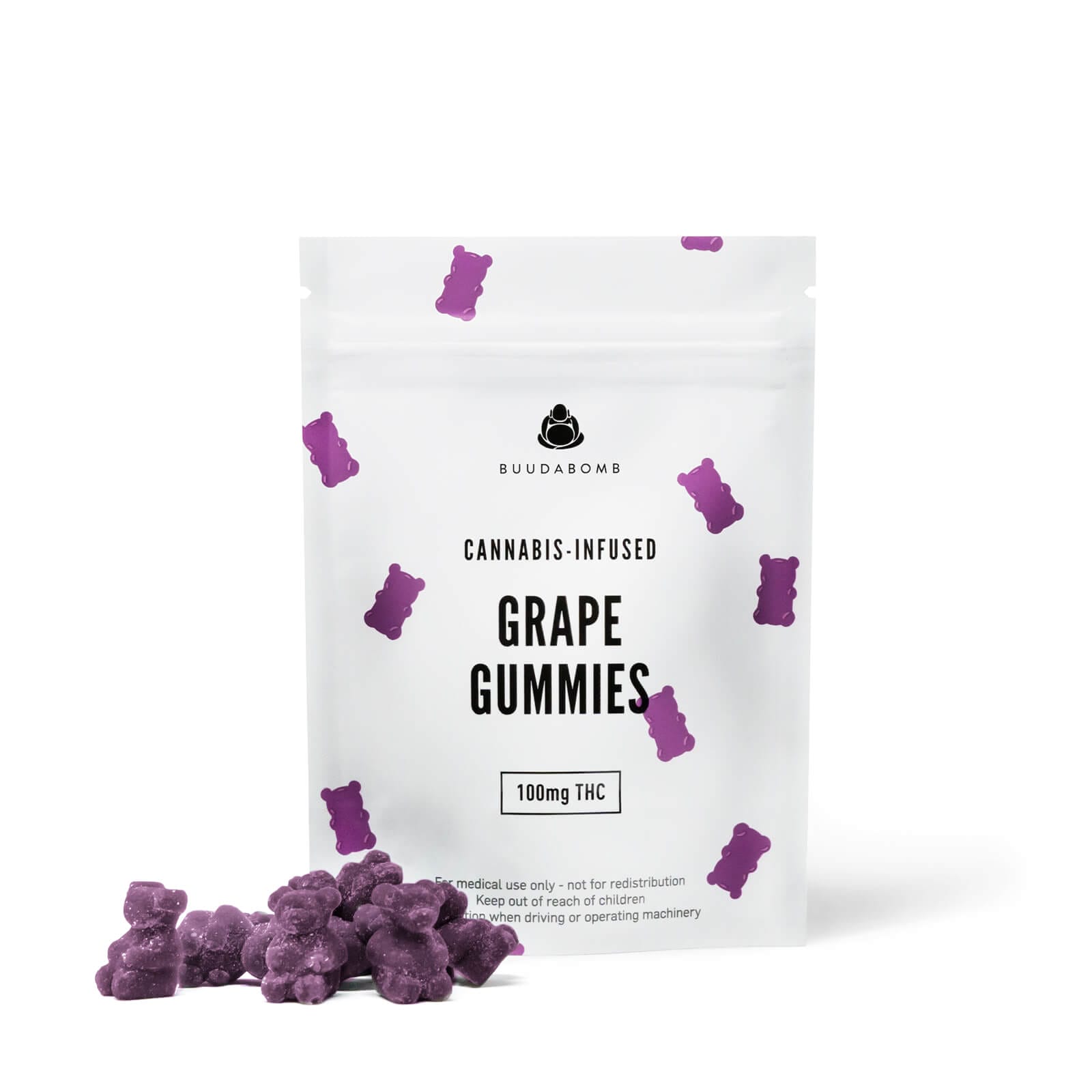 Buudabomb - Cannabis Infused - Grape Gummies