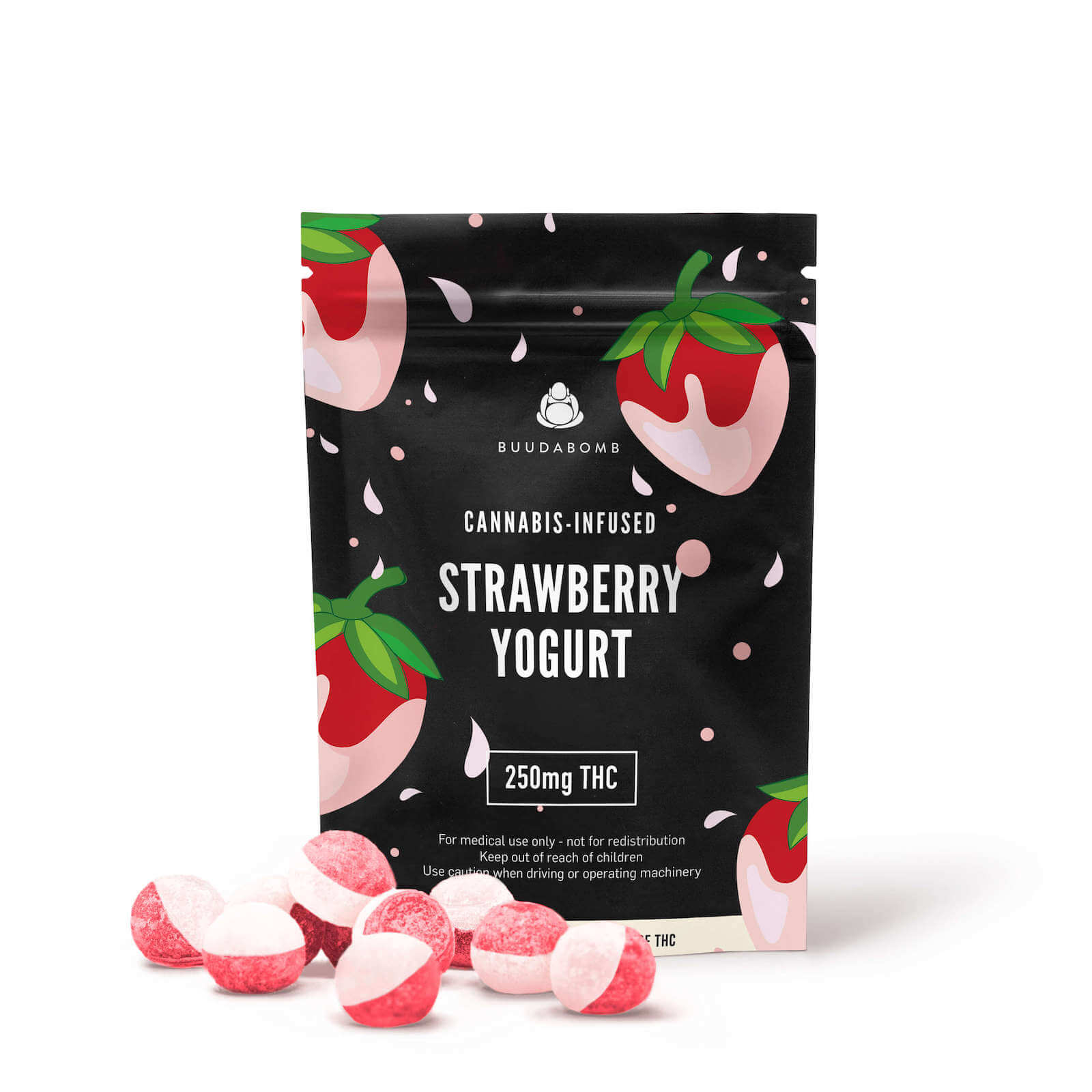Buudabomb Strawberry Yogurt Explosion 250mg THC