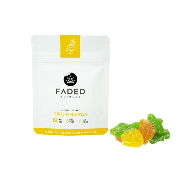 Faded Edibles - Diced Pineapples