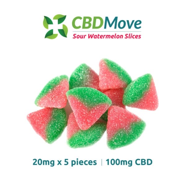 CBD Move CBD Gummies Watermelon 100mg-CBD