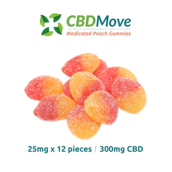CBD Move - Medicated Peach Gummies