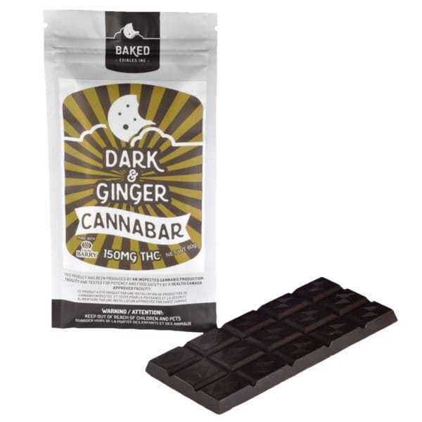 Baked - Edibles Inc. - Dark & Ginger Cannabar - 150mg