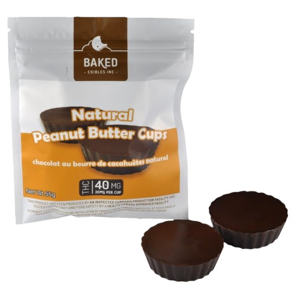 Baked Edibles Inc -Natural Peanut Butter Cups