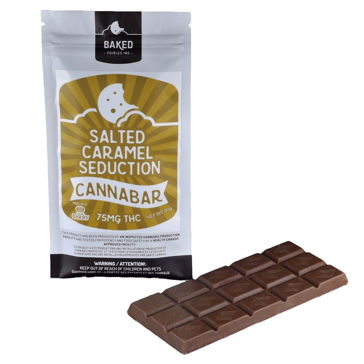 Baked Edibles Inc. - Salted Caramel Seductiom - Cannabar