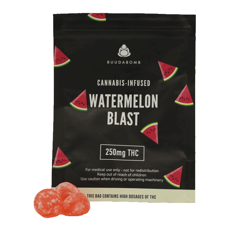 Buudabomb - Watermelon Blast Gummy - 250mg THC