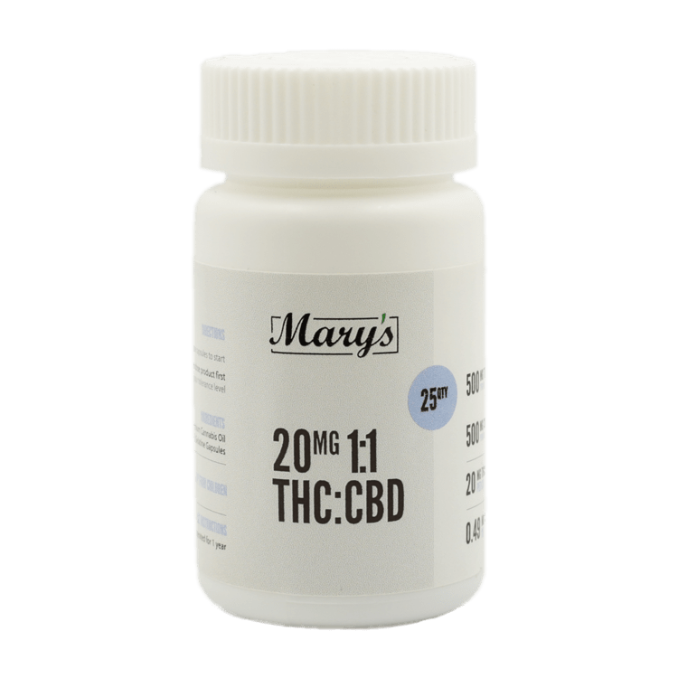 Capsules Marys-THC:CBD 1:1