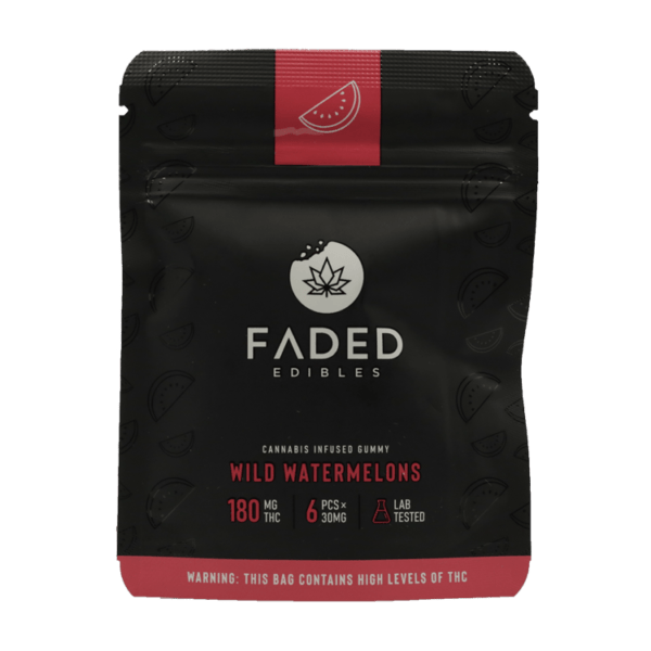 Faded Edibles - Wild Watermelons Gummy - 180mg