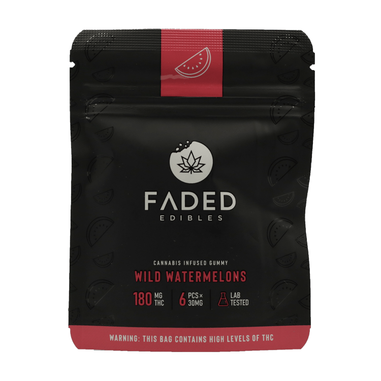 Faded Edibles - Wild Watermelons Gummy - 180mg