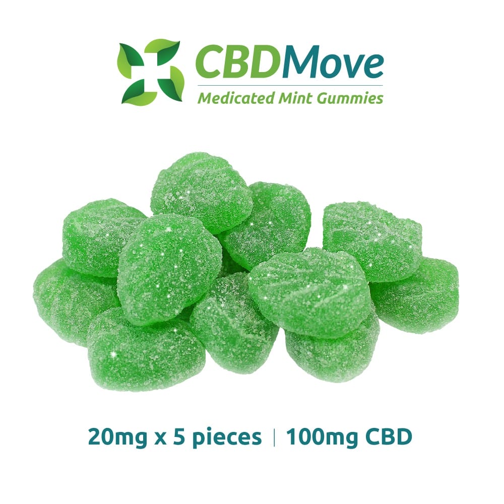 CBD Move – CBD Gummies – Mint Leaves