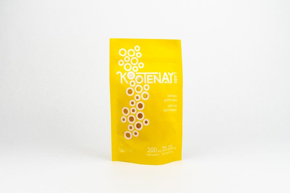 Kootenay Labs – Sativa Gummies – Lemon