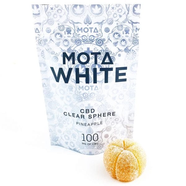 Mota White - CBD Clear Sphere - Pineapple - 100MG