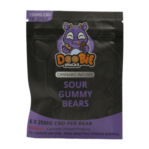 Doobie Snacks – CBD Sour Gummy Bears – 150mg CBD