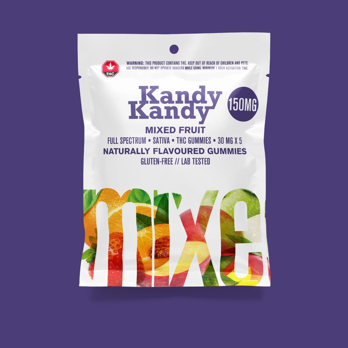 Kandy Kandy - Mixed Fruit Gummies - Sativa -150mg