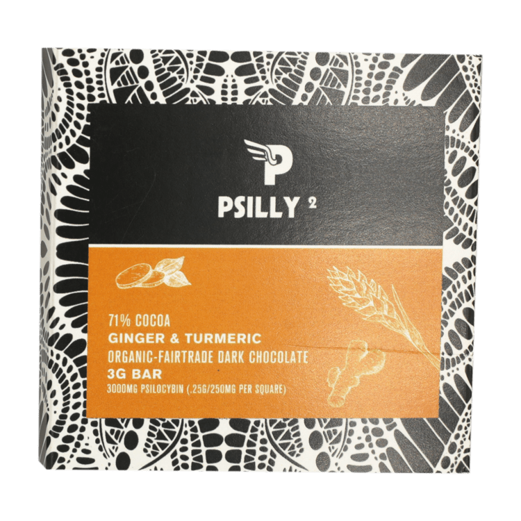 PSILLY - Ginger & Turmeric - Organic - Fairtradae Dark Chocolate
