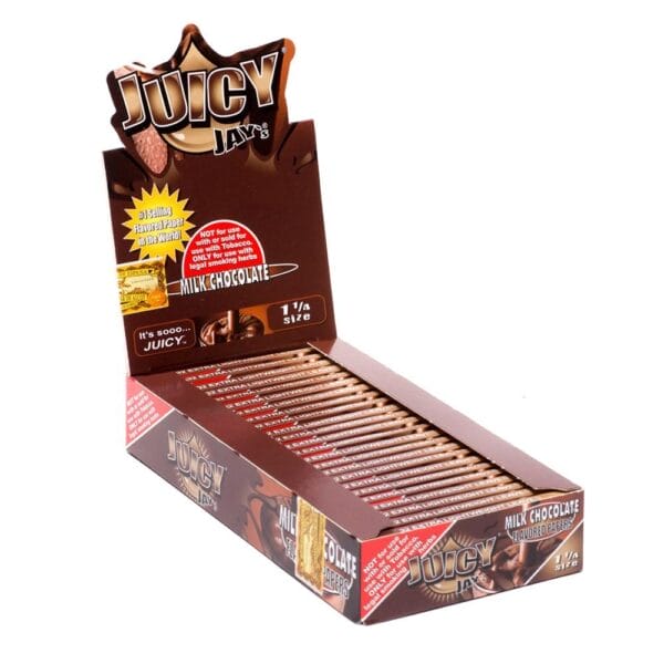 Juicy Jays Milk Chocolate Flavored Rolling Papers Display Box