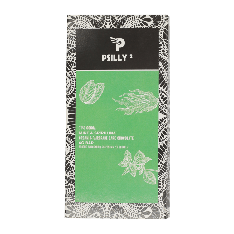 Psilly - Mint & Spirulina - Dark Chocolate - 6g