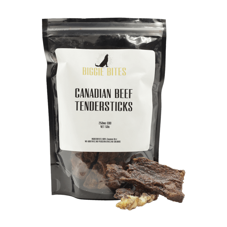 Biggie Bites - Canadian Beef Tendersticks - 250mg CBD