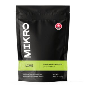 Mikro – 1:1 THC/CBD Gummies – Lime