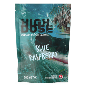 High Dose - Cannabis Infused Gummies - Blue Raspberry