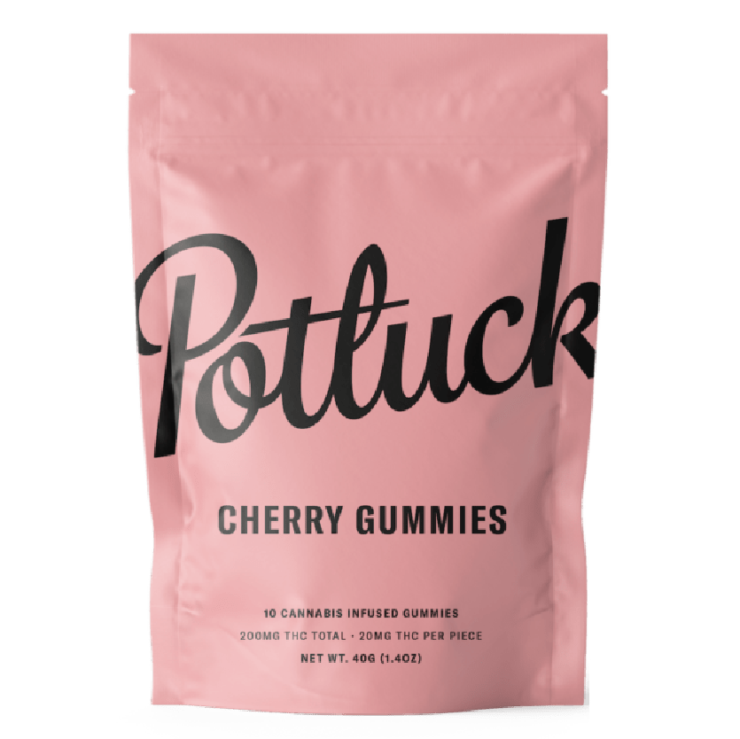 Potluck Extracts – Cherry Gummies – 200mg THC