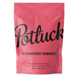 Potluck Extracts – Strawberry Gummies – 200mg THC