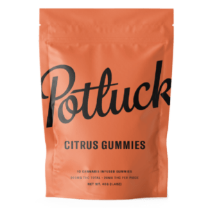 Potluck Extracts – Citrus Gummies – 200mg THC