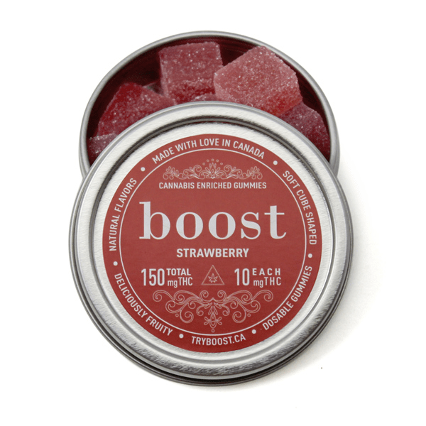 Boost – THC Strawberry Gummies - 150mg