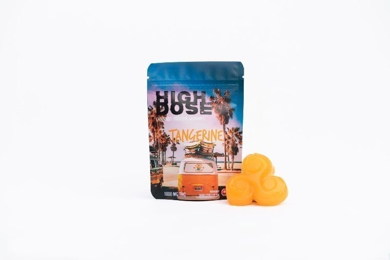 High Dose - Cannabis Infused Gummies - Tangerine