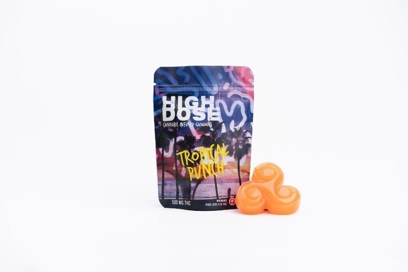 High Dose - Cannabis Infused Gummies - Tropical Punch