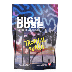 High Dose – Cannabis Infused Gummies – Tropical Punch
