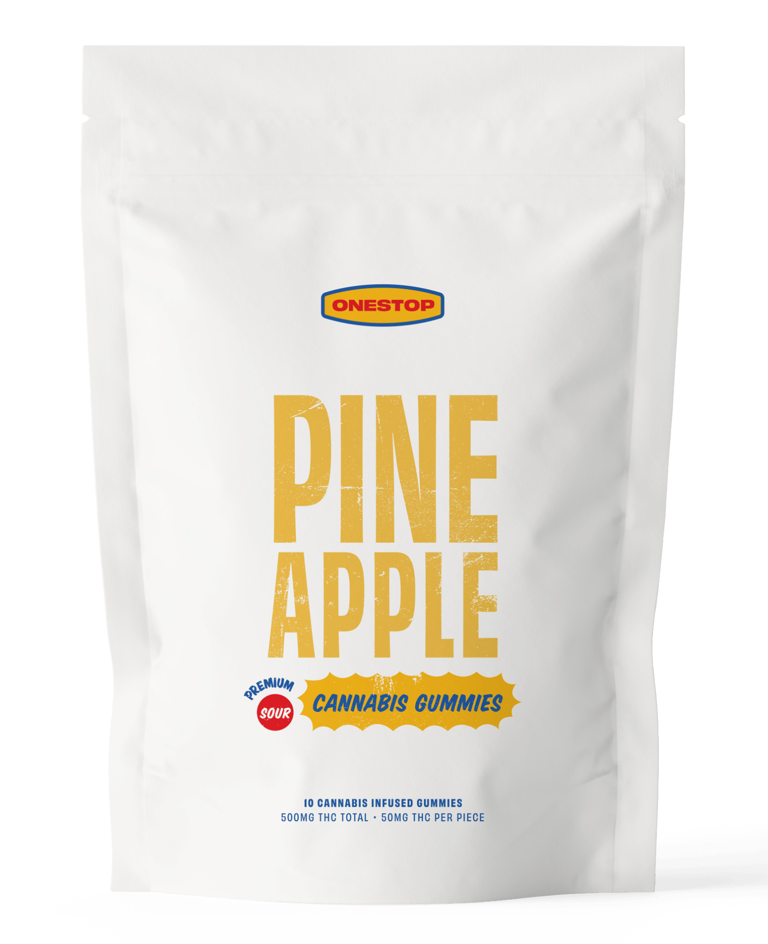 OneStop - Sour Pineapple THC Gummies 500mg