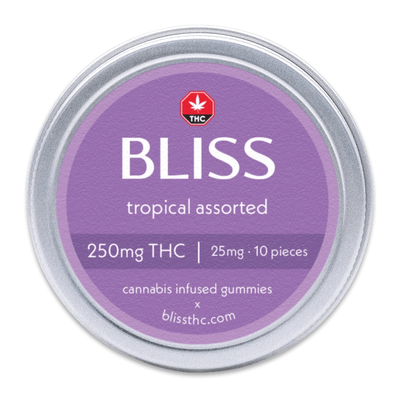 Bliss - Tropical Assorted 250mg THC