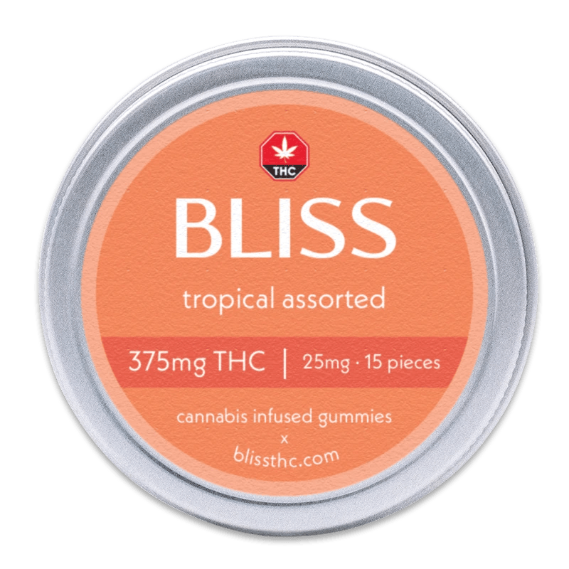 Bliss - Tropical Assorted 375mg THC
